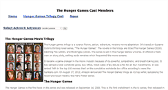 Desktop Screenshot of hungergamescast.com